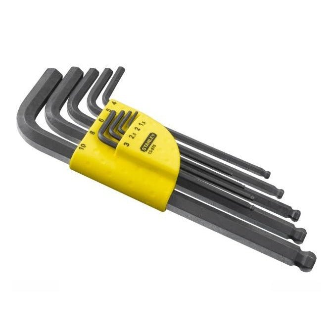 Stanley 1-13-976 - Juego 9 llaves hexagonales de 1,5 a 10mm - Ferrotecnia