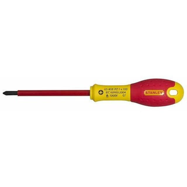 STANLEY 1-65-417 - Destornillador aislado vde 1000v FatMax pozidrive pz0 x 75 mm - Ferrotecnia