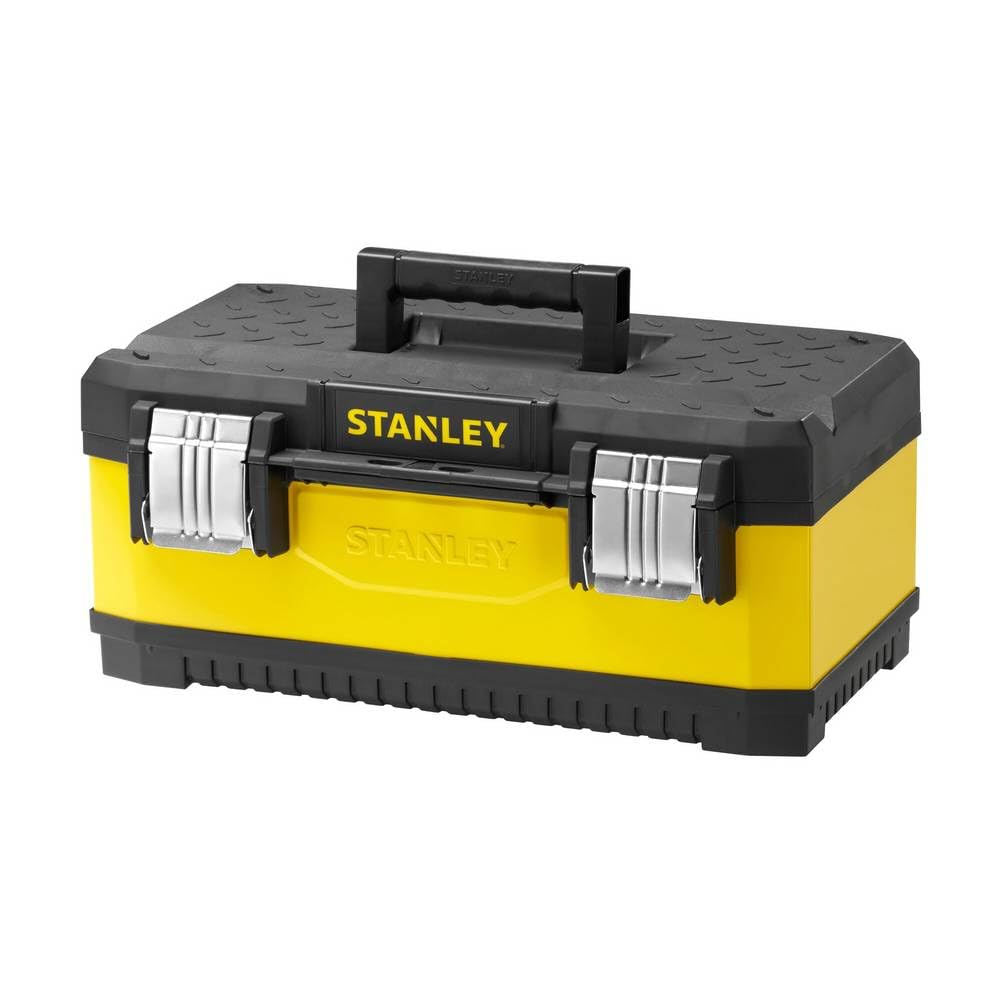 Stanley 1-95-612 - Caja de herramientas metálica amarilla 20" 49,7 x 29,3 x 22,2 cm