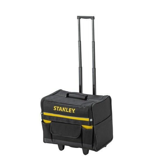 Stanley 1-97-515 - Bolsa Rígida con Ruedas, 44.5 x 25.5 x 42 cm, Negro / Gris - Ferrotecnia