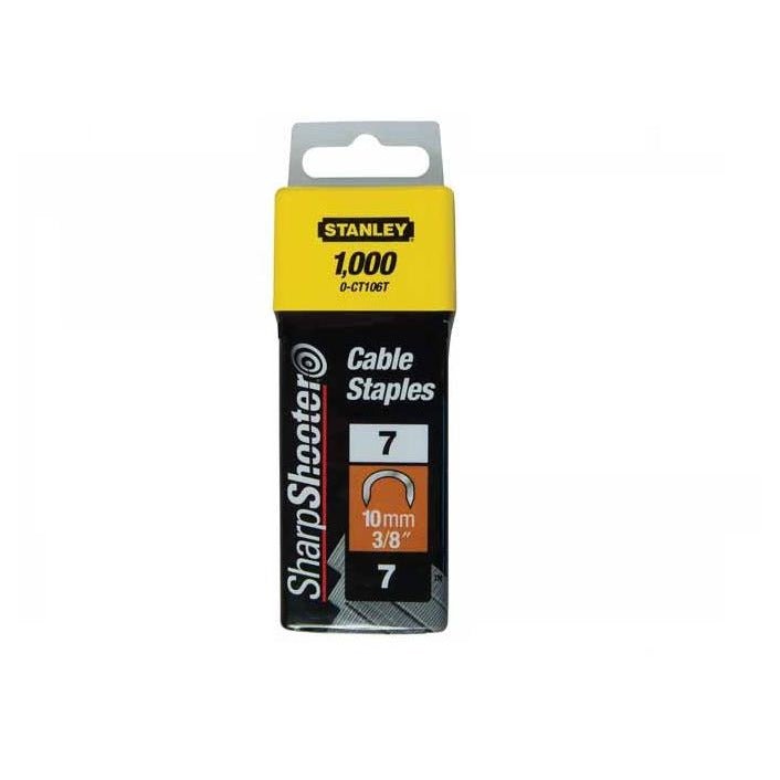 STANLEY 1-CT106T - Grapa cable tipo 7-10mm - 1000 u. - Ferrotecnia