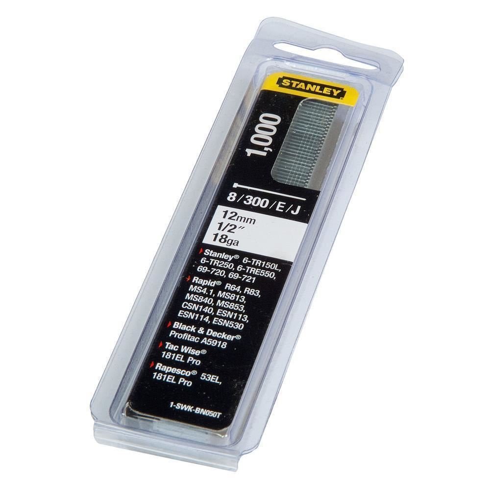 Stanley 1-SWK-BN050T - Clavos tipo J 8/300/E de 12 mm (1000 uds.)
