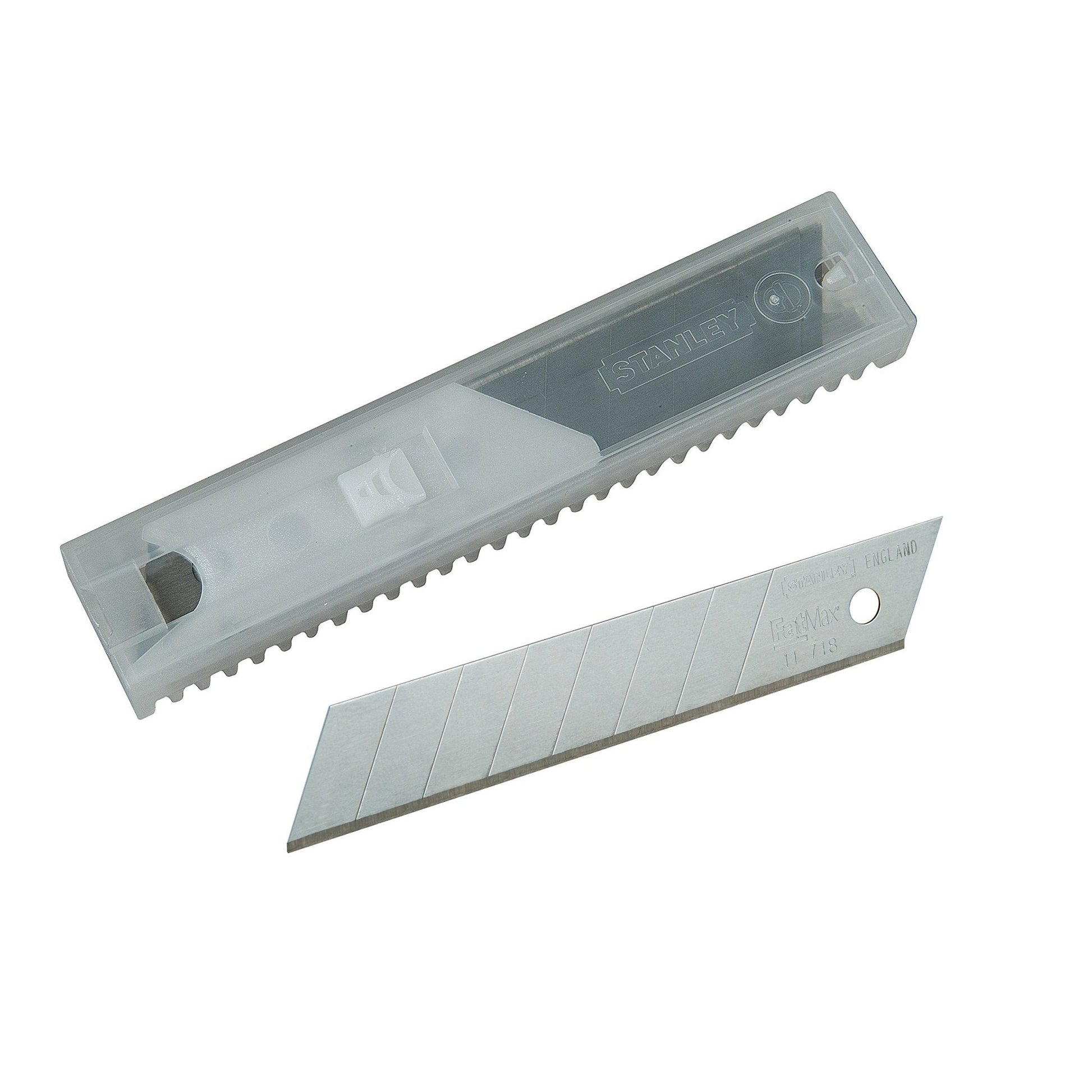 Stanley 2-11-718 - Hojas de cúter FatMax segmentadas 18 mm, 10 uds - Ferrotecnia