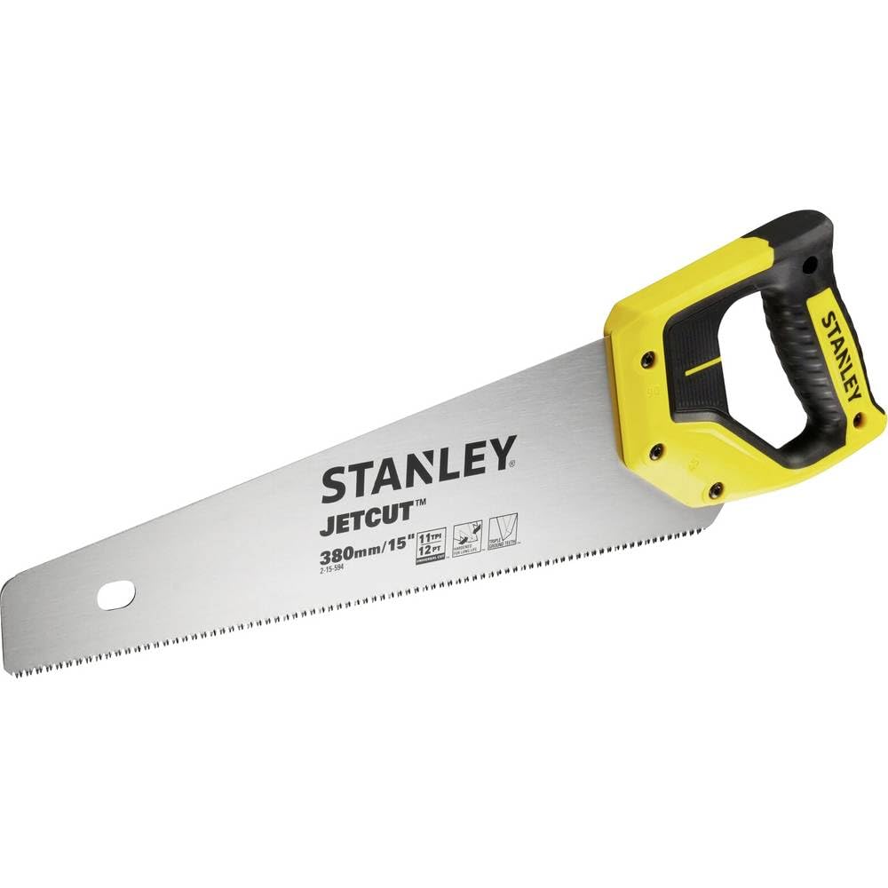 Stanley 2-15-594 - Serrucho Jet-Cut Fine 380 mm, 11 dientes/pulgada