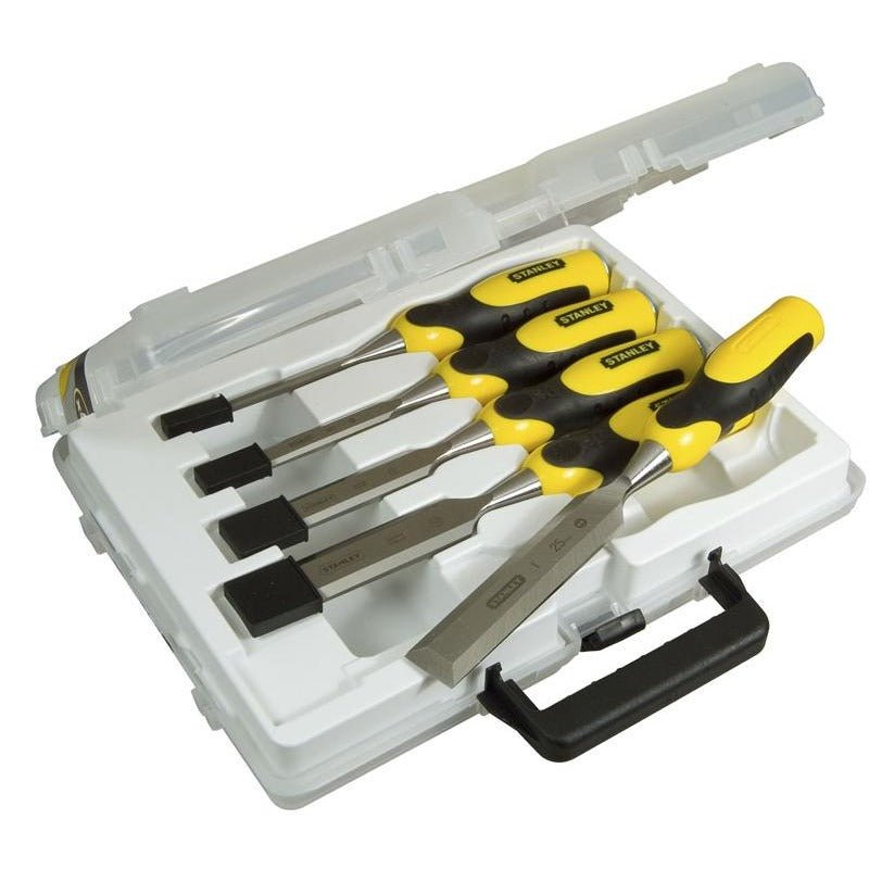 Stanley 2-16-888 - Juego de 5 formones, medidas 6, 10, 15, 20, 25mm - Ferrotecnia