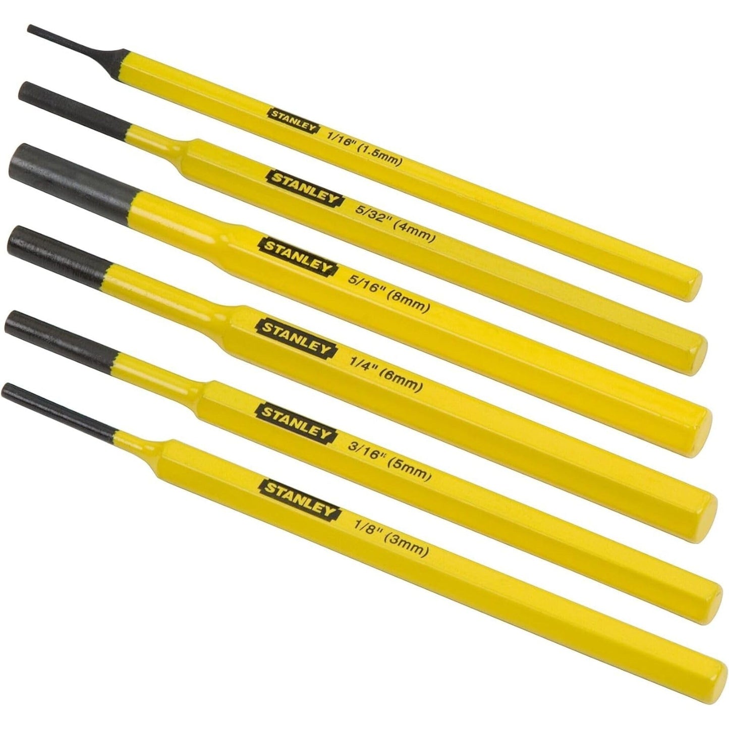 Stanley 4-18-226 - Juego de 6 botadores y punzones de 1,5 a 8 mm - Ferrotecnia