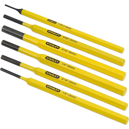 Stanley 4-18-226 - Juego de 6 botadores y punzones de 1,5 a 8 mm - Ferrotecnia