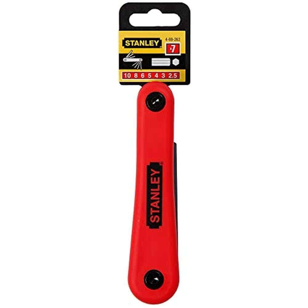 Stanley 4-69-262 - Juego de 7 llaves Allen plegables de 2,5 a 10 mm