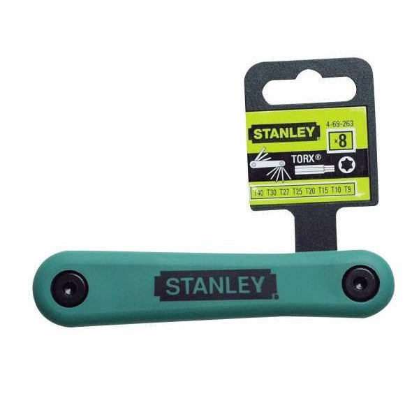 Stanley 4-69-263 - Juego 8 llaves Torx T9-T40 - tipo navaja - Ferrotecnia