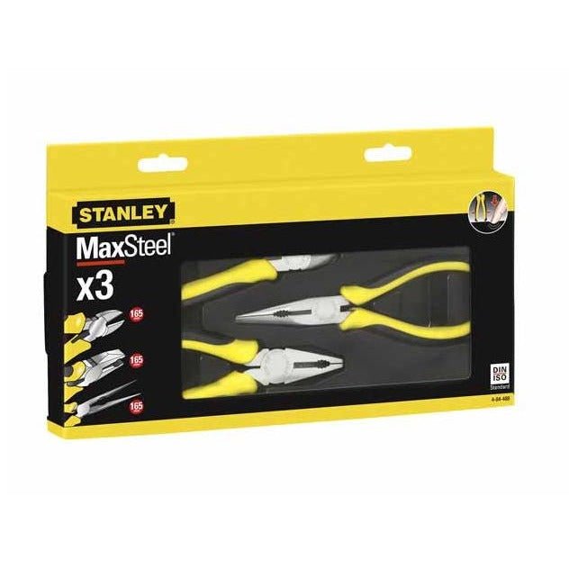 Stanley 4-84-488 Alicates, Multicolor , Set de 3 Piezas - Ferrotecnia