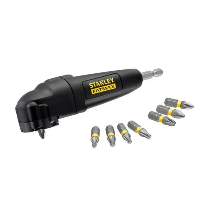 Stanley - Adaptador angular para puntas + 9 puntas de impacto Torsion de 25 mm - Ferrotecnia