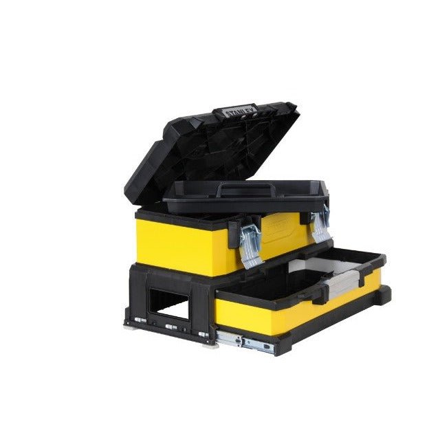Stanley - Caja de herramientas con cajón 51 cm, vacía, amarilla - Ferrotecnia