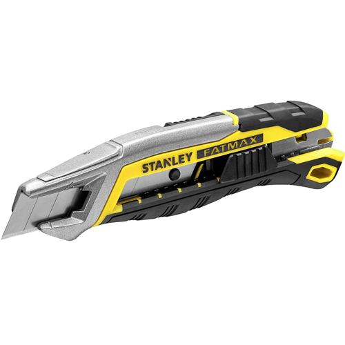 Stanley, Cuchillo de 18 mm con hoja corredera amarilla - Ferrotecnia
