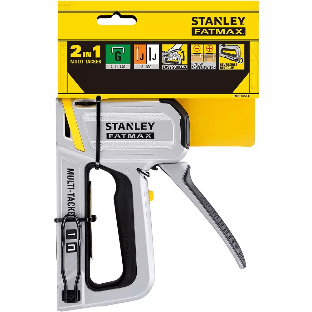 STANLEY FATMAX 2-en-1 Grapadora Multiuso, Trabajo Pesado, FMHT70250-0
