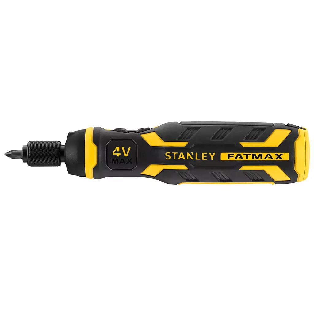 STANLEY FATMAX Atornillador Multipuntas, Batería 4V, 1.5Ah, Óptima Velocidad, Diseño Compacto, Portapuntas Magnético, Incluye 6 Puntas y Cable USB - FMHT66719-0