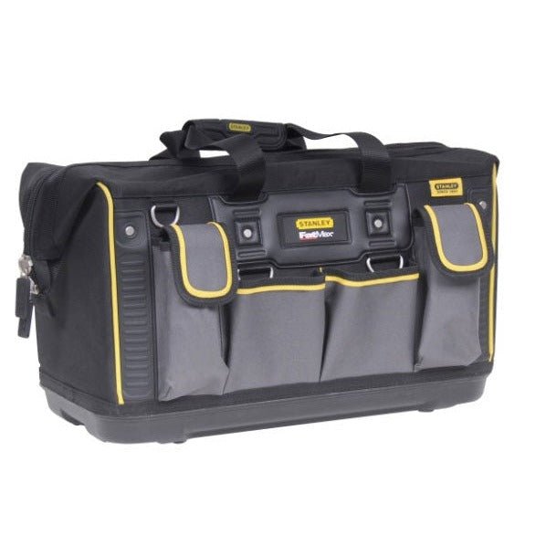 STANLEY FATMAX Bolsa Gran Abertura, Estructura Voluminosa, Almacenamiento Vertical, Correa Ajustable, Asa de Goma, Resistente al Agua y Polvo, FMST1-71180 - Ferrotecnia
