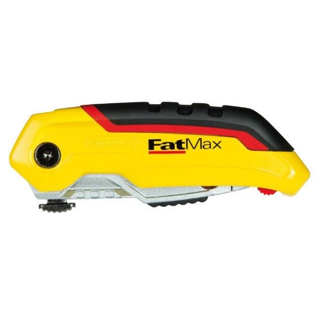 STANLEY FATMAX Cuchillo Retráctil Plegable, Diseño Compacto y Ergonómico, Cambio de Cuchilla Instantáneo, Almacenamiento Interno de Cuchillas, 0-10-825 - Ferrotecnia