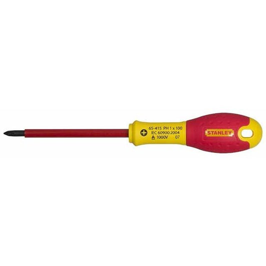Stanley - FatMax Destornillador FatMax Phillips PH1 X 100 mm 0-65-415, 1x100mm - Ferrotecnia