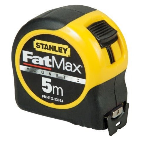STANLEY FATMAX Flexómetro Blade Armor Classic Magnético 8m, Cinta Ancha 32mm, Blindaje Termoplástico y Recubrimiento Mylar, Anti Abrasión y Corrosión, ‎FMHT0-33868 - Ferrotecnia