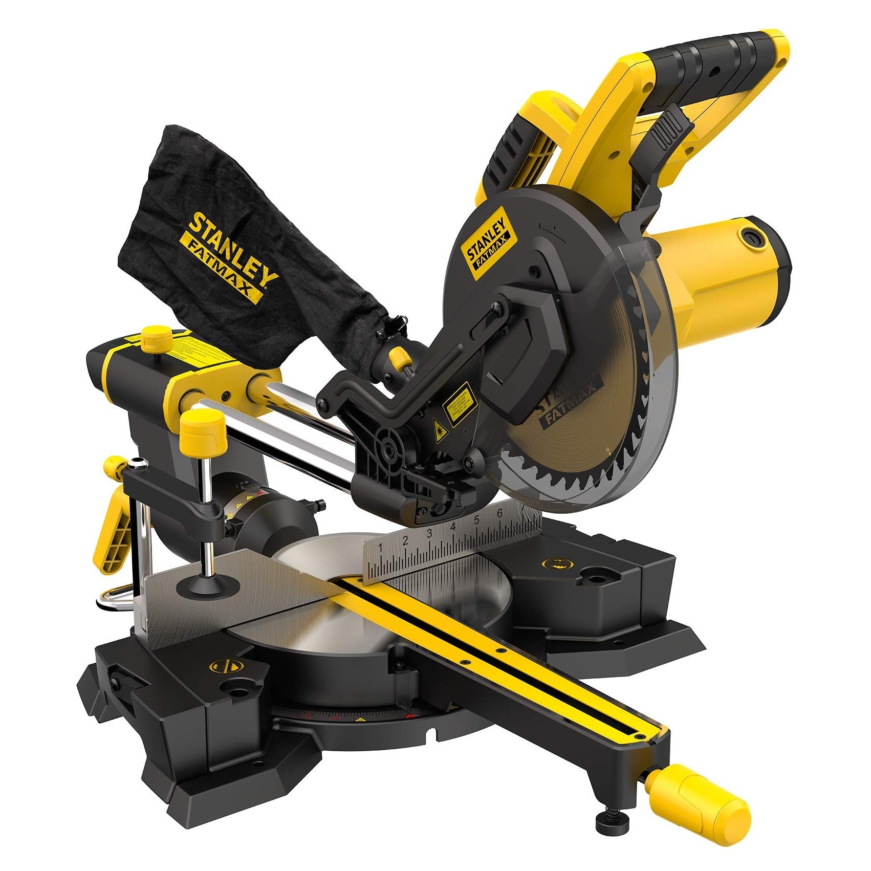 STANLEY FATMAX FME721-QS - Ingletadora telescópica 1.500W, Ø disco 216mm, bisel 45° - Ferrotecnia