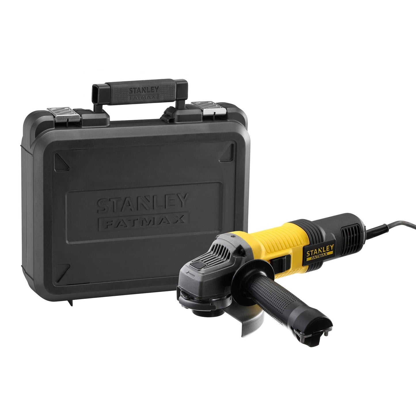 STANLEY FATMAX FMEG220K-QS - Amoladora 125mm eléctrica de 850W, 12.000 rpm, incluye maletín