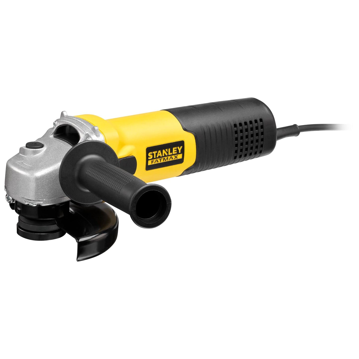 Stanley FATMAX FMEG225VS-QS - Mini-Amoladora 1.100W 125mm, Celocidad variable 3.000-11.000 rpm, Rosca del eje M14, Embrague electrónico, Incluye empuñadura lateral