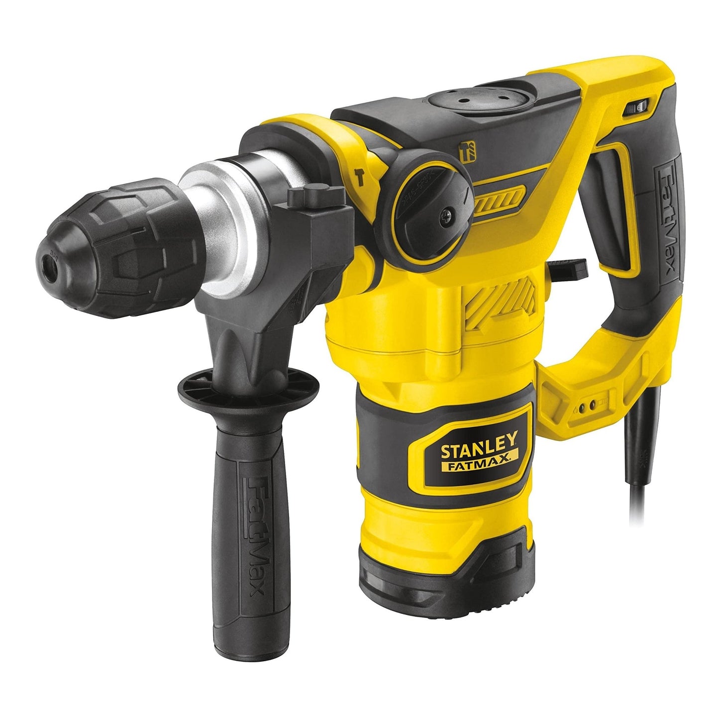 STANLEY FATMAX Martillo percutor SDS Plus 1.250W, Impacto 3.5J, Velocidad 850rpm, 3 Funciones de Golpeo, Incluye Maletín de Transporte y Accesorios Gama FATMAX, FME1250K-QS - Ferrotecnia