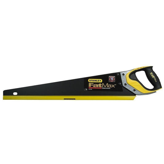 STANLEY FATMAX Serrucho Gen2, Longitud 550mmx1mm, corta hacia delante y atrás, capa de Appliflon para reducir atascos, 7 dientes por pulgada, mango ergonómico, 2-20-530 - Ferrotecnia