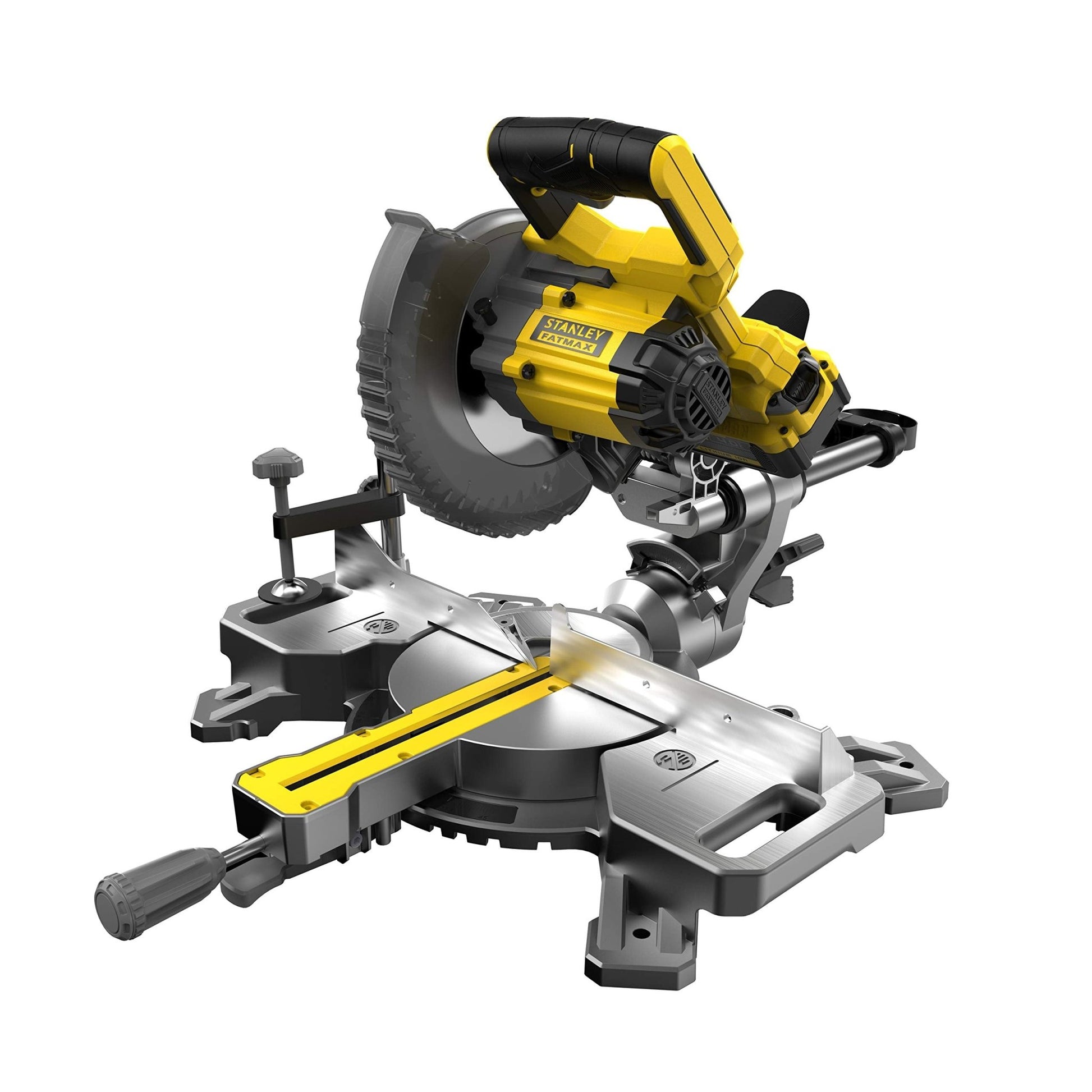 STANLEY FATMAX SFMCS701M1-QW - Ingletadora sin cable 18V, 190mm, 3800 rpm, Incluye 1 cuchilla 40 dientes, 1 batería 4Ah y cargador Gama FATMAX V20