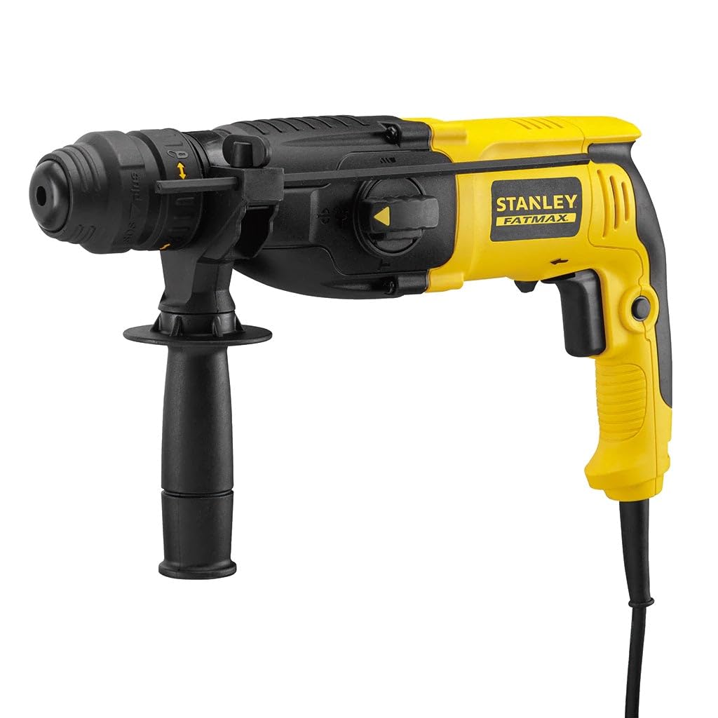 STANLEY FATMAX SFMEH210K-QS - Martillo combinado SDS Plus 800W, 2.4J, incluye maletín