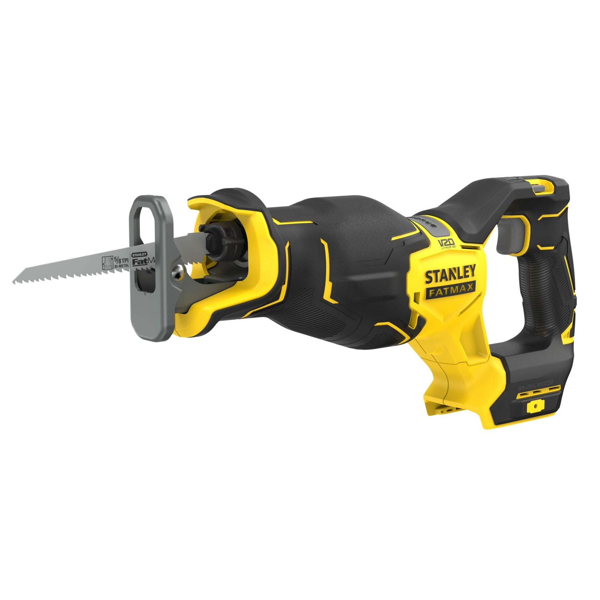 STANLEY FATMAX V20 Sierra Recíproca Inalámbrica Sin Escobillas, Sin Batería ni Cargador, 18V
