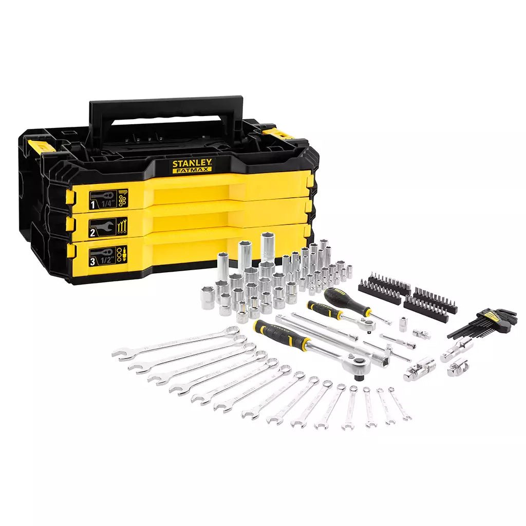 Stanley FMMT98107-1 - Juego de herramientas 126 piezas, modulo PRO-STACK de 3 cajones