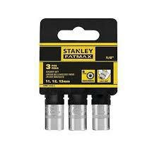 STANLEY Jeu de 3 douilles 1/4'' FATMAX 11-12-13 mm - Douille et accessoire