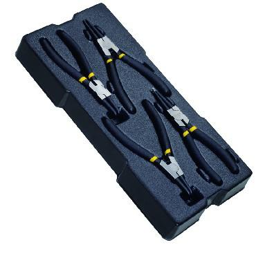 Stanley - Juego de 4 alicates para anillos de retención (Seeger) Transmodule