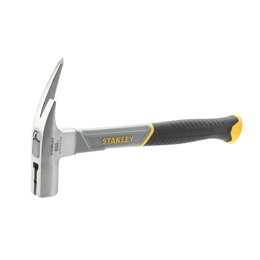 Stanley Martillo de carpintero de fibra de vidrio STHT0-51312 (600 g, 336 mm de longitud, con núcleo de fibra de vidrio, cabeza pulida, mango antideslizante de dos materiales, equilibrado óptimamente) - Ferrotecnia
