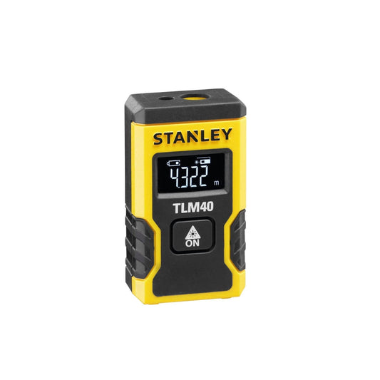 STANLEY Medidor Láser de Bolsillo TML40, rango hasta 12m, carga USB, batería de litio interna, pantalla de visibilidad, precisión +/-6mm@10m, diseño compacto, STHT77666-0 - Ferrotecnia
