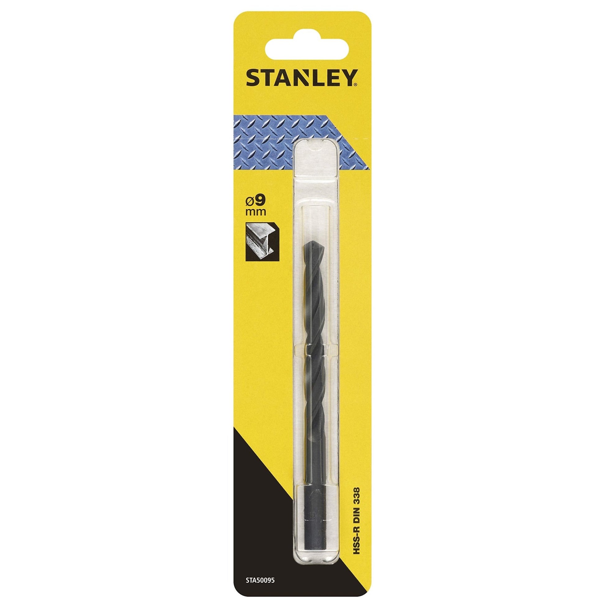 STANLEY STA50095-QZ - Broca HSS-R laminada para metal ø 9mm