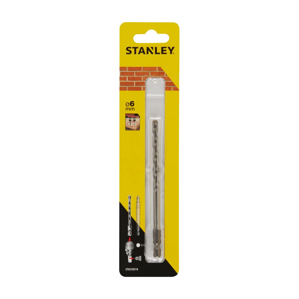 STANLEY STA53018-XJ - Broca para piedra ø 6mm. Eje hexagonal