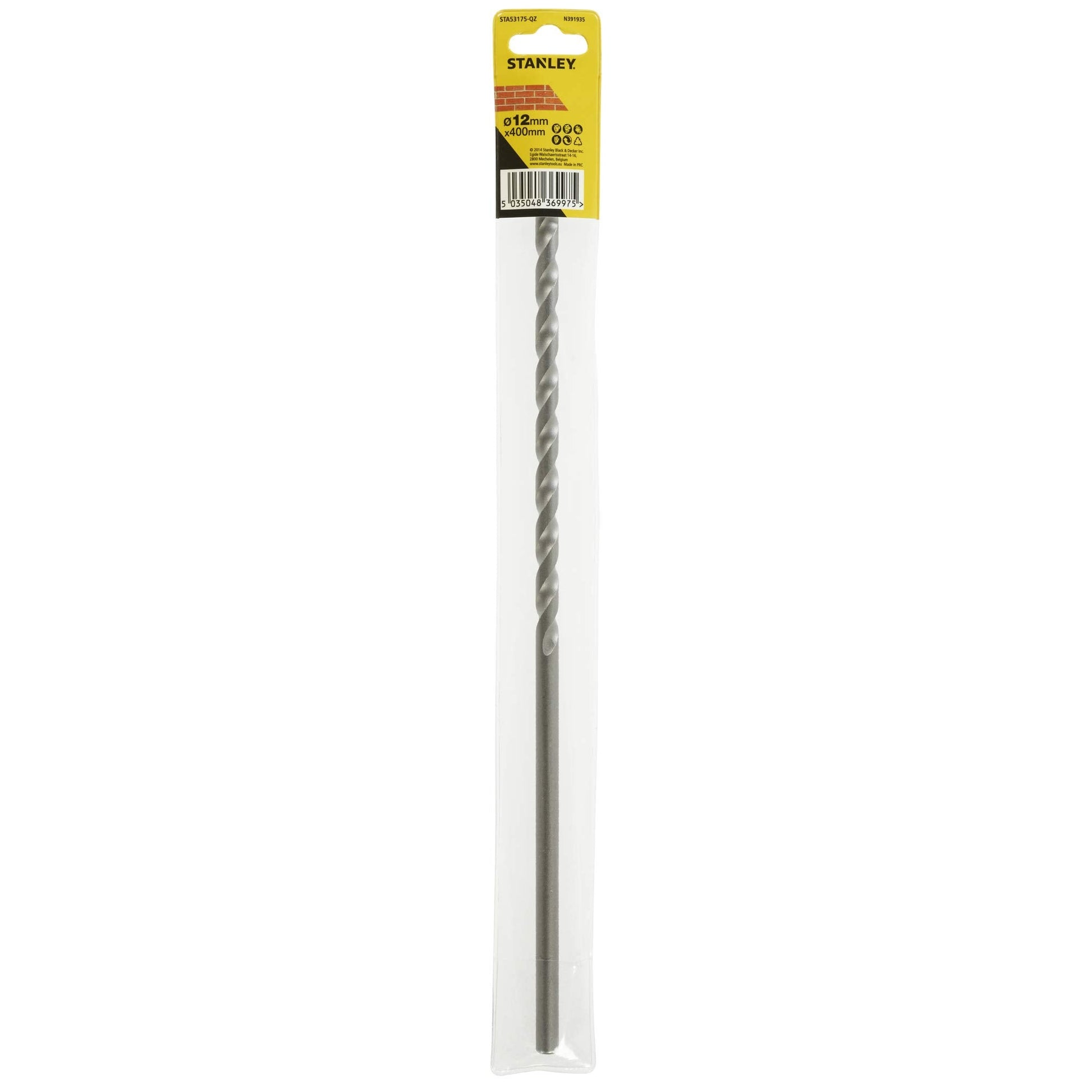 STANLEY STA53175-QZ - Broca para piedra con punta de TCT 12x400 mm