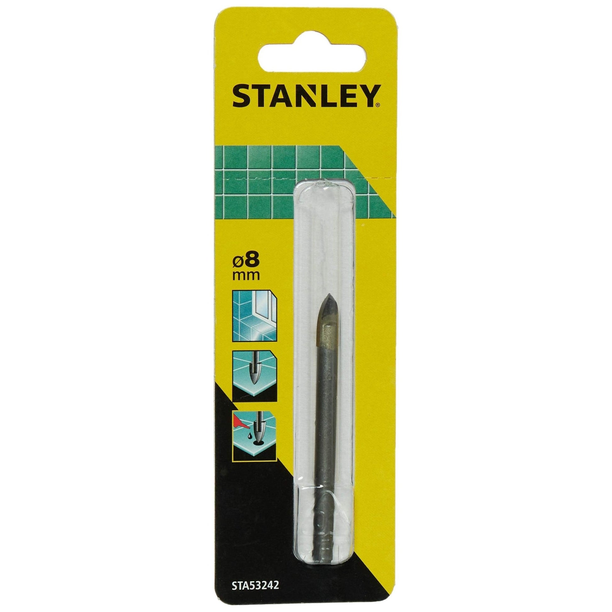 STANLEY STA53242-QZ - Broca para vidrio y cerámica ø 8x83 mm - Ferrotecnia