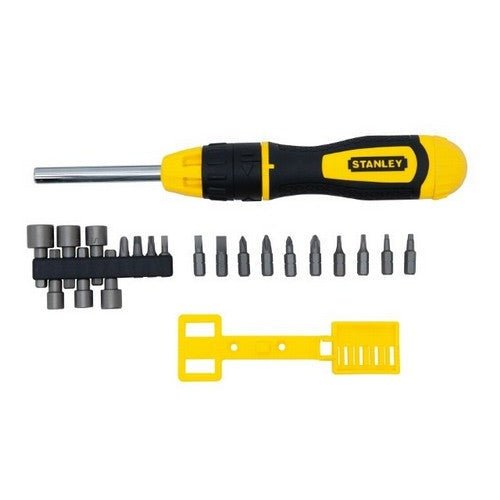 Stanley STHT0-62574 - Destornillador de carraca con puntas intercambiables, 20 piezas - Ferrotecnia