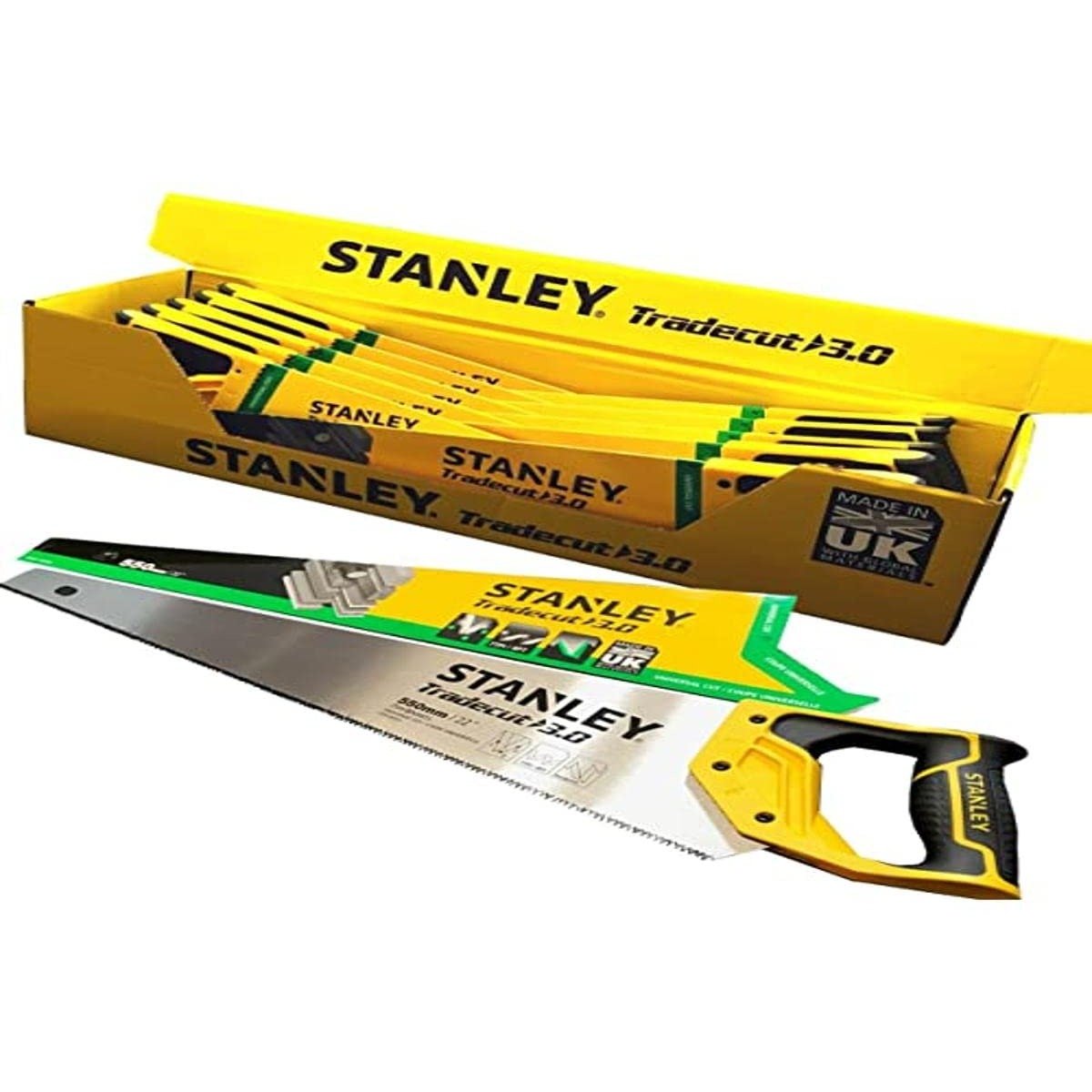 Stanley STHT1-20352 - Serrucho universal Trade Cut 3.0 de 550 mm, 7 dientes/pulgada - Ferrotecnia