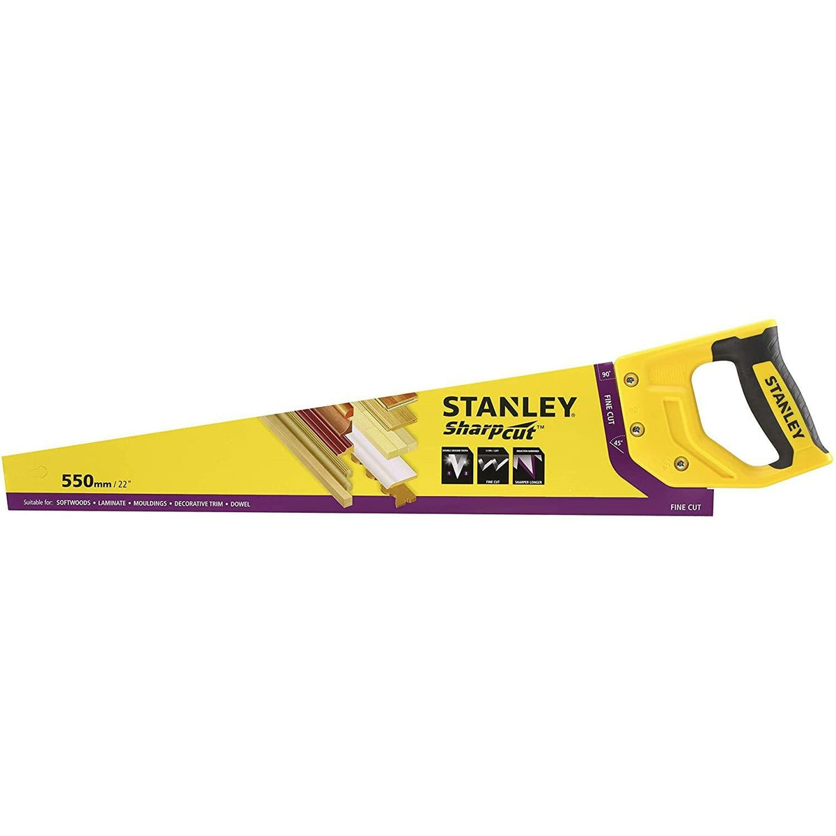 STANLEY STHT20372-1 - Serrucho universal 22”/550mm 11TPI - Ferrotecnia