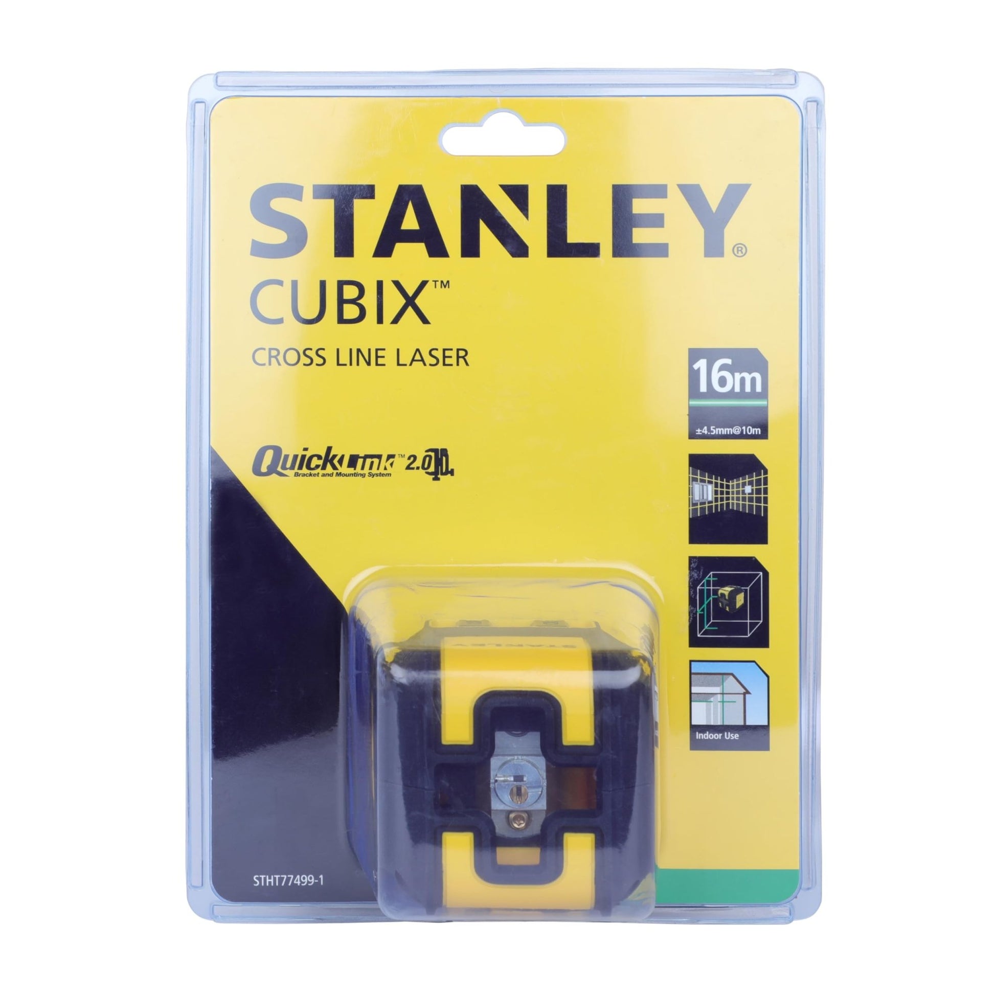 Stanley STHT77499-1 - Nivel laser de lineas cruzadas Cubix verde, 16 m