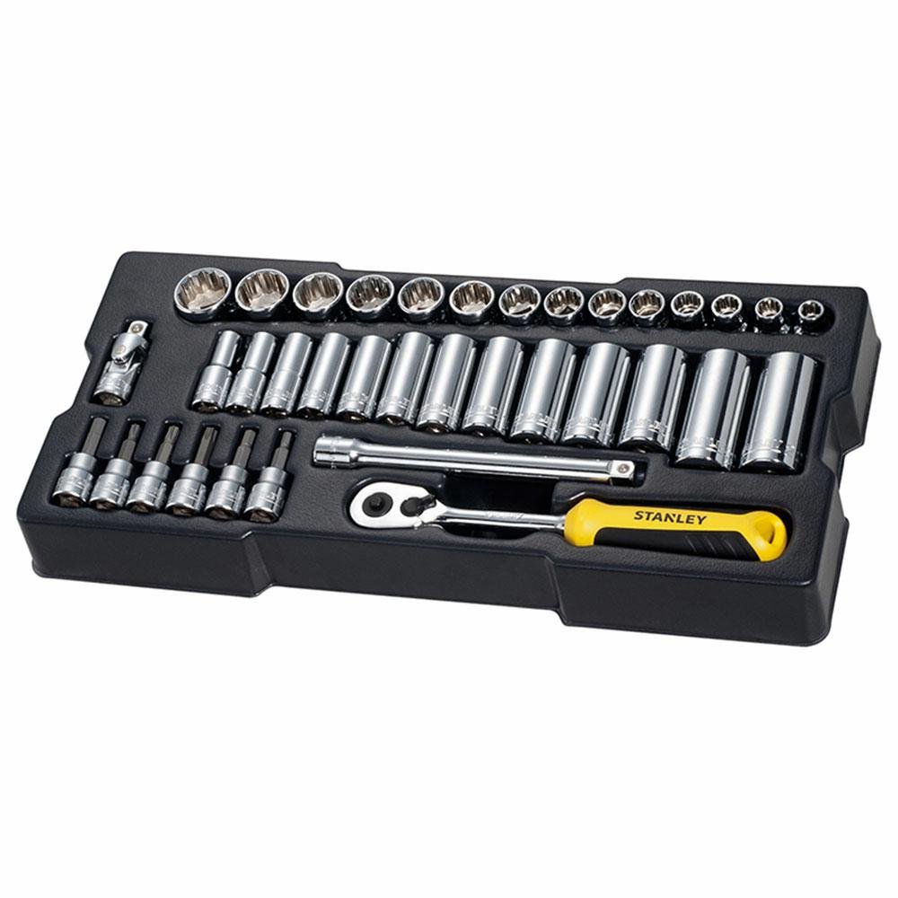 STANLEY STMT1-74174 - 36 piezas de mecánica métrica 3/8”