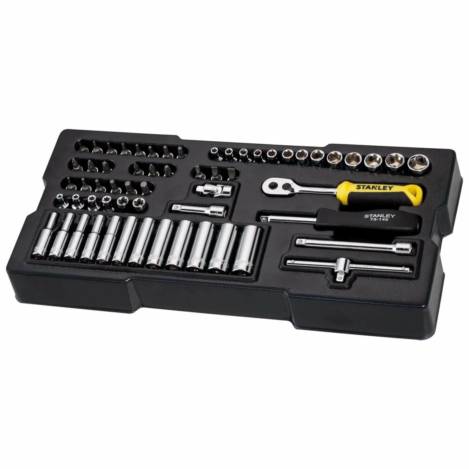 Stanley STMT1-74175 - Sistema de 60 piezas y llaves de vaso de ¼
