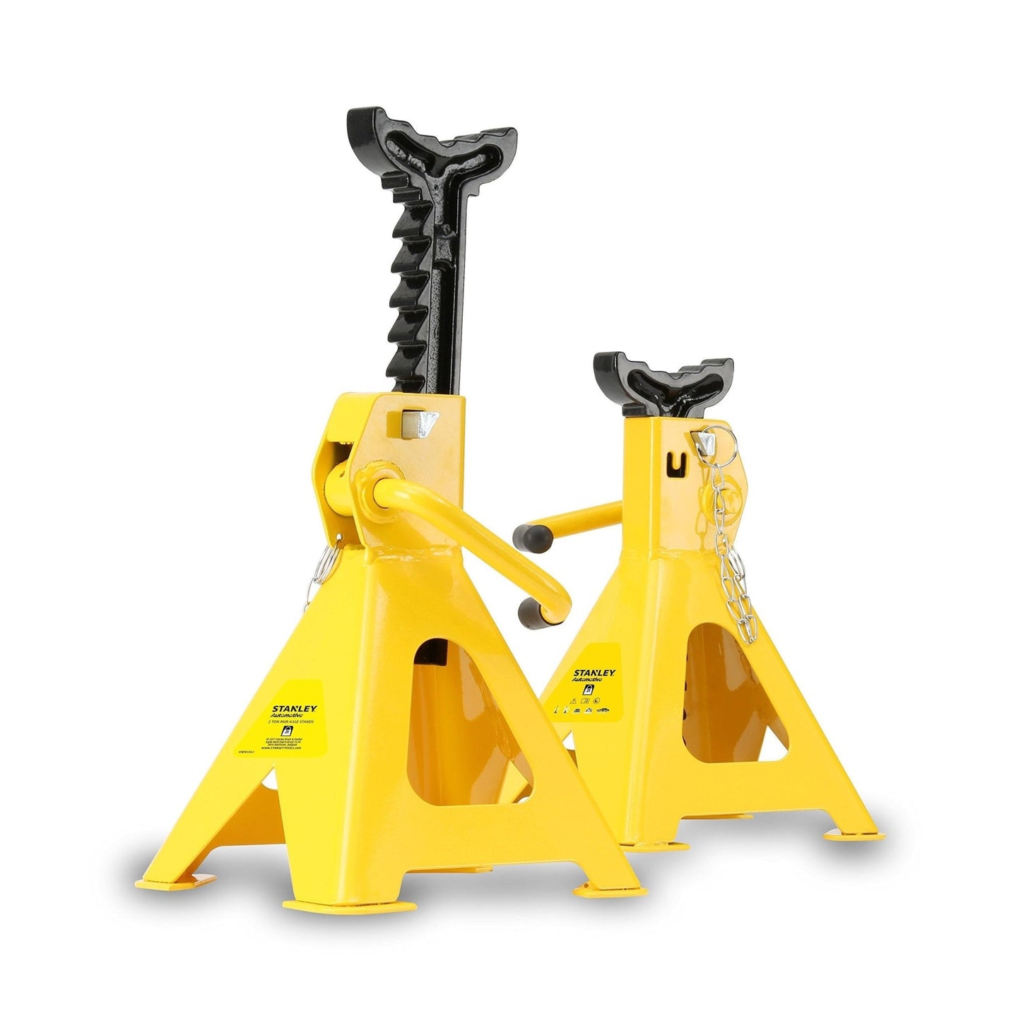 Stanley STMT81255-1 - Juego de 2 borriquetas de cremallera de 2 t, 278-430 mm - Ferrotecnia