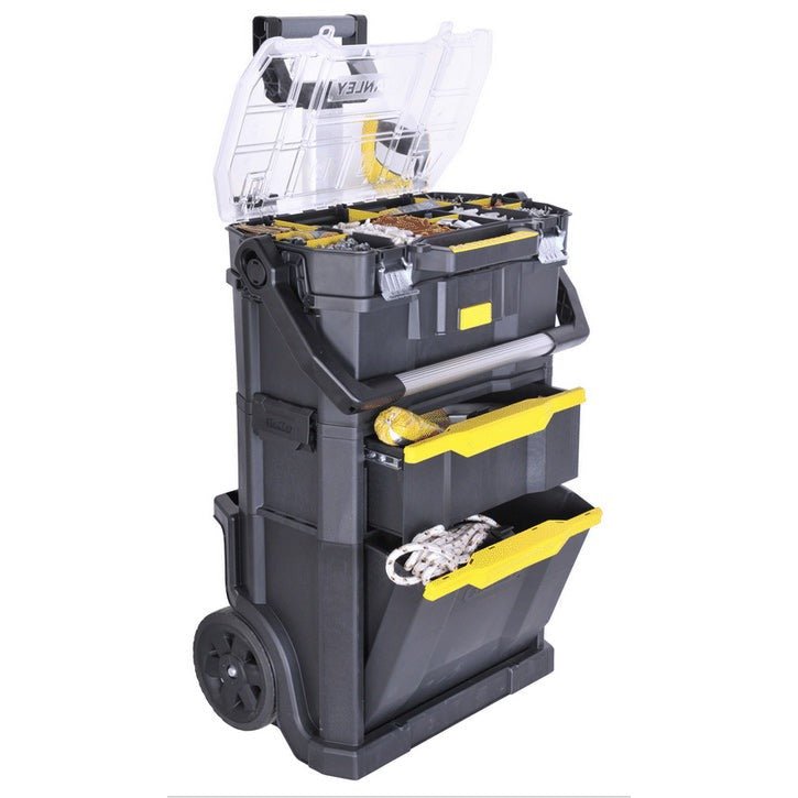 Stanley STST1-79231 - Taller Móvil para Herramientas 2 en 1, 56 x 38.2 x 76.4 cm, Negro/ Amarillo - Ferrotecnia