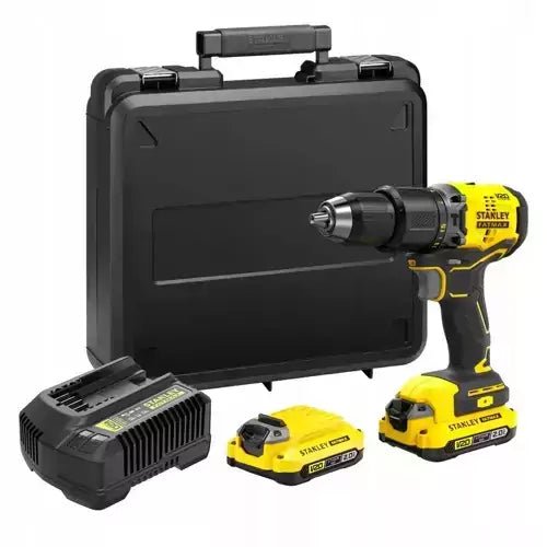STANLEY Taladro Percutor BRUSHLESS V20 Li-Ion 18V para uso profesional para mantener una conexión estable y práctica con medida o especificación 20 L