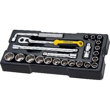 Stanley - Transmodule. 23 piezas de mecánica métrica ½” – 12 puntos STMT1-74726